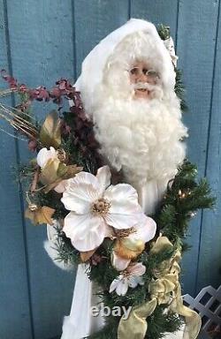 Custom 3 Foot Tall Santa Claus Father Christmas Figure Statue Pre-Lit, Lighted