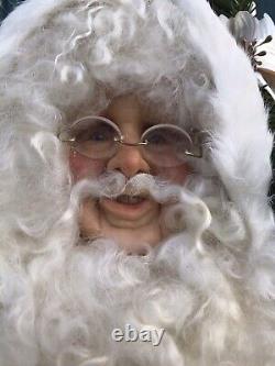 Custom 3 Foot Tall Santa Claus Father Christmas Figure Statue Pre-Lit, Lighted