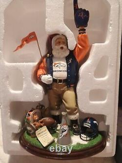 Danbury Mint Denver Broncos Santa Claus official NFL