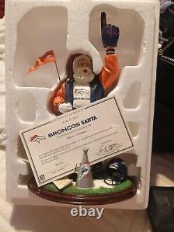 Danbury Mint Denver Broncos Santa Claus official NFL