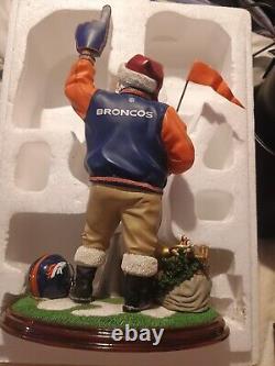 Danbury Mint Denver Broncos Santa Claus official NFL