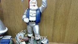 Danbury Mint NFL Dallas Cowboys Santa Claus and Mrs. Claus Figures