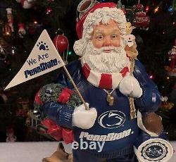 Danbury Mint PENN STATE Nittany Lions SANTA & MRS CLAUS Christmas Figures NCAA