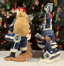 Danbury Mint PENN STATE Nittany Lions SANTA & MRS CLAUS Christmas Figures NCAA