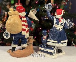 Danbury Mint PENN STATE Nittany Lions SANTA & MRS CLAUS Christmas Figures NCAA