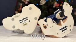 Danbury Mint PENN STATE Nittany Lions SANTA & MRS CLAUS Christmas Figures NCAA