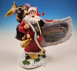 Danbury Mint Pittsburgh Steelers Santa Claus Large Figurine Heinz Field Inside