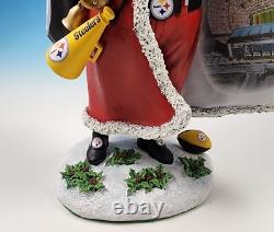 Danbury Mint Pittsburgh Steelers Santa Claus Large Figurine Heinz Field Inside