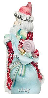 December Diamonds 20.5-inch Candy Santa Figurine Fun Christmas Figure for H