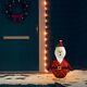 Decorative Christmas Santa Claus Figure Led Luxury Fabric 23.6inch