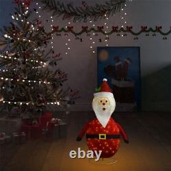Decorative Christmas Santa Claus Figure LED Luxury Fabric 23.6inch