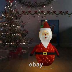 Decorative Christmas Santa Claus Figure LED Luxury Fabric 47.2