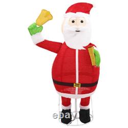 Decorative Christmas Santa Claus Figure LED Luxury Fabric 6 ft