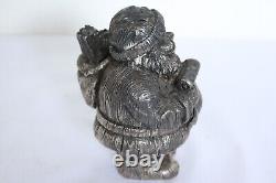 Decorative Silver Figure Santa Claus Made of 925 Silver #10546