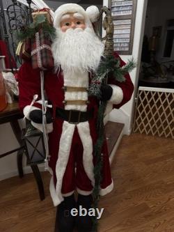 Deluxe Telling Santa Claus Decorated Life Size Modern MINT Cond