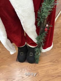 Deluxe Telling Santa Claus Decorated Life Size Modern MINT Cond