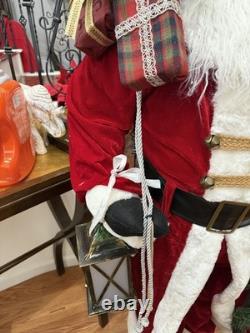 Deluxe Telling Santa Claus Decorated Life Size Modern MINT Cond