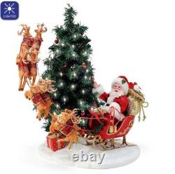 Department 56 Possible Dreams Here Comes Santa Claus Light Up Figurine 6012249