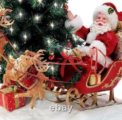 Department 56 Possible Dreams Here Comes Santa Claus Light Up Figurine 6012249