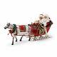 Dept 56 One Horse Open Sleigh Santa & Mrs Claus Possible Dreams Christmas Figure