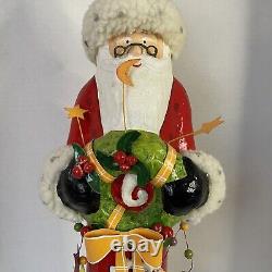 Dept 56 Patience Brewster 24 Santa Claus Christmas Figure Paper Mache Krinkes
