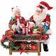Dept. 56 Possible Dreams Santa Mrs. Claus Wrapping Gifts 9-inch Figurine Set