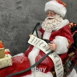 Dept 56 SANTA Through the Woods Possible Dreams Figure LED Christmas NIB 12x19