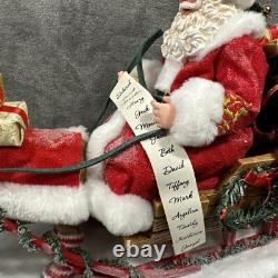 Dept 56 SANTA Through the Woods Possible Dreams Figure LED Christmas NIB 12x19