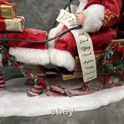 Dept 56 SANTA Through the Woods Possible Dreams Figure LED Christmas NIB 12x19