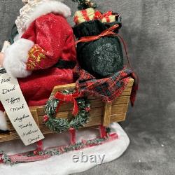 Dept 56 SANTA Through the Woods Possible Dreams Figure LED Christmas NIB 12x19