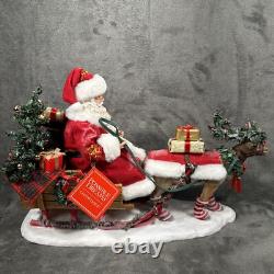 Dept 56 SANTA Through the Woods Possible Dreams Figure LED Christmas NIB 12x19