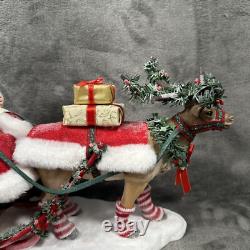 Dept 56 SANTA Through the Woods Possible Dreams Figure LED Christmas NIB 12x19
