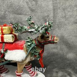 Dept 56 SANTA Through the Woods Possible Dreams Figure LED Christmas NIB 12x19