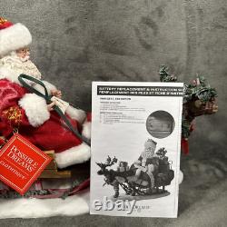 Dept 56 SANTA Through the Woods Possible Dreams Figure LED Christmas NIB 12x19