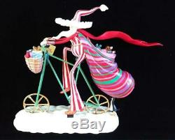 Dept 56 Santa Claus Riding Bike Christmas Eve (patience Brewster Krinkles) Rare