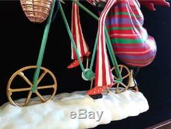 Dept 56 Santa Claus Riding Bike Christmas Eve (patience Brewster Krinkles) Rare