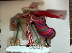 Dept 56 Santa Claus Riding Bike Christmas Eve (patience Brewster Krinkles) Rare