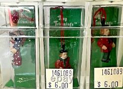 Dept 56 Tiny Trimmings Ornaments Mini Pewter Articulated Christmas Characters