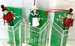 Dept 56 Tiny Trimmings Ornaments Mini Pewter Articulated Christmas Characters