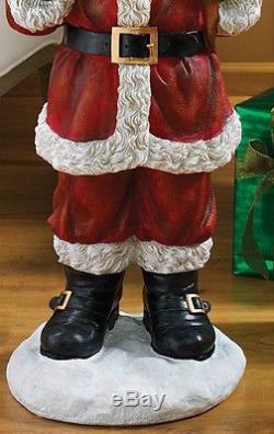 Design Toscano ©A Visit from Santa Claus 32 Hand Painted Christmas Statue