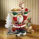Design Toscano Santa Claus Sculptural Glass-topped Holiday Table