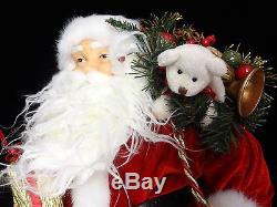Designer 24 Santa Claus Christmas Doll Decoration Gorgeous High End Details