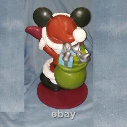 Disney Mickey Mouse Big Fig Statue Santa Claus 14 Fab 5