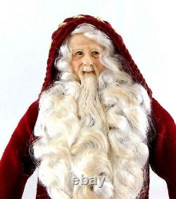 Dollhouse Father Christmas Figure Santa Claus & Sack Miniature People 112