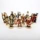 Duncan Royale'history Of Santa Claus' Lot Of 12 Vintage Santa Claus Figurines