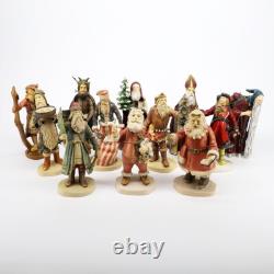 Duncan Royale'History of Santa Claus' Lot of 12 Vintage Santa Claus Figurines