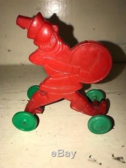 E Rosen Candy Co. Santa Claus Christmas Whistle On Wheels 1950s Toy