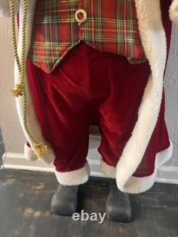 EUC! Vintage Large 54 Tall Standing Santa Claus Holiday Christmas Decor