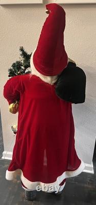 EUC! Vintage Large 54 Tall Standing Santa Claus Holiday Christmas Decor