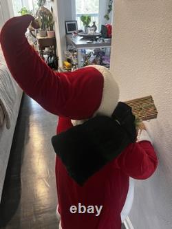 EUC! Vintage Large 54 Tall Standing Santa Claus Holiday Christmas Decor